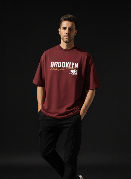 BROOKLYN 1989 Oversized Cotton T-Shirt