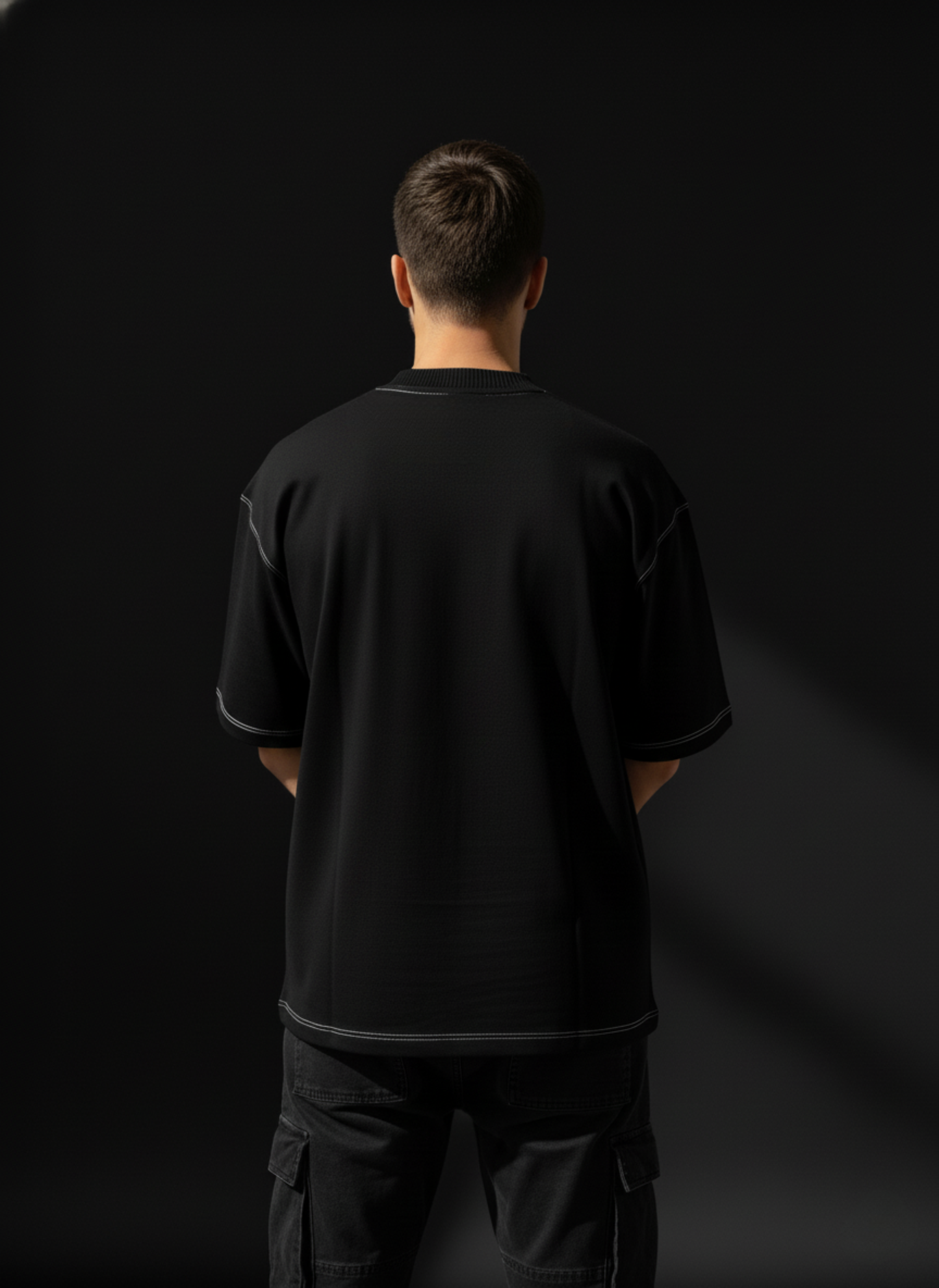 Black Oversized Cotton T-Shirt