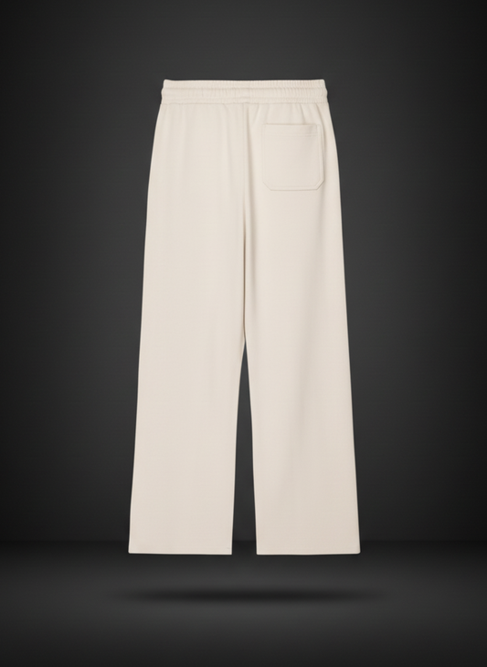 Beige pants on a black background