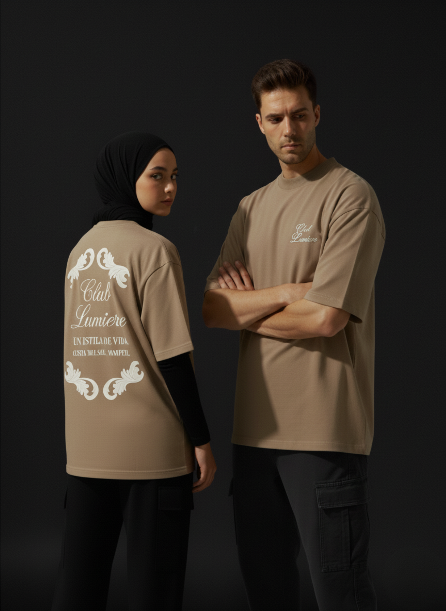 Club Lumiere Oversized Cotton T-Shirt