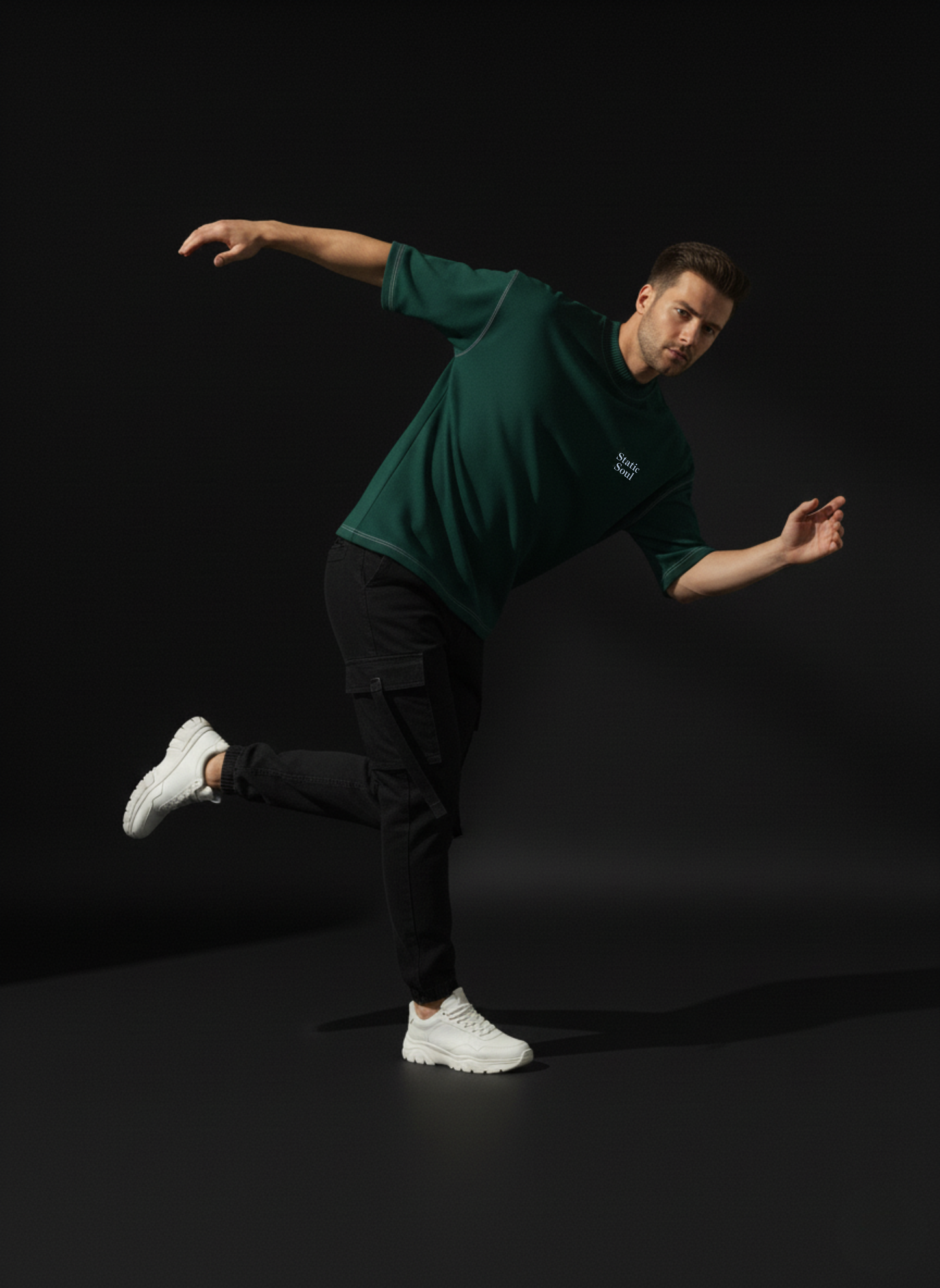 Green Oversized Cotton T-Shirt